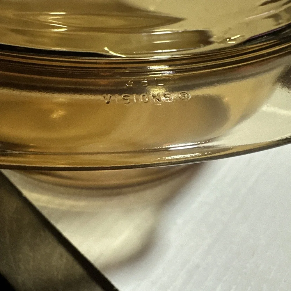 Corning Ware Visions Cookware 3.5L Dutch Oven Stock Pot with Lid Made in USA